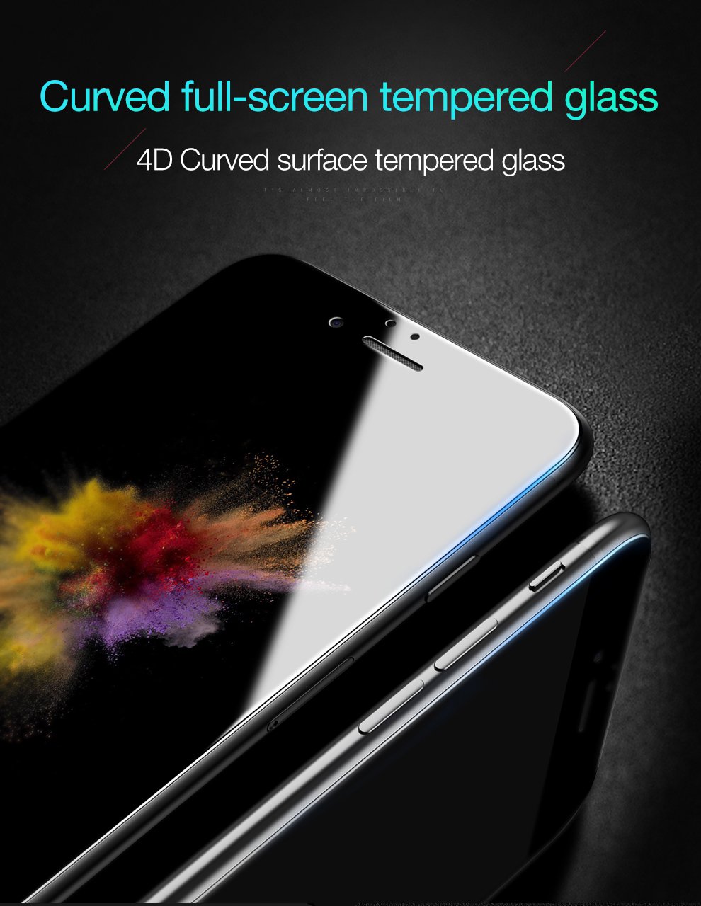 Bakeey-4D-Curved-Edge-Cold-Carving-Tempered-Glass-Screen-Protector-For-iPhone-6-Plus--6s-Plus-1184857-1